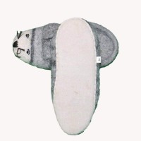 Grey Angle Felt Shoes