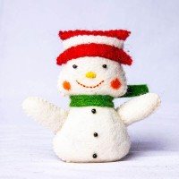 Snow man Felt Doll
