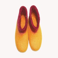 Mixed Color Felt Shoes