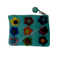 Flowery Felt Purse 1