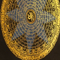 Blue Star Mandala Thangka Painting