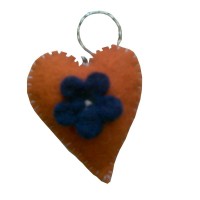 Heart Clover Key Ring