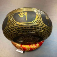 Four Buddha Carved Singing Bowl