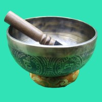 Buddha Eye Carved Singing Bowl
