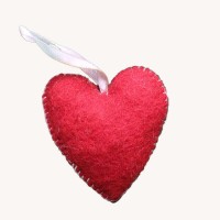 Felt Red Heart