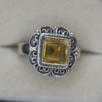 Sliver Citrine Ring