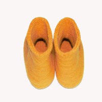 Yellow Half Felt Shoes