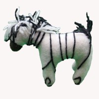 Zebra Felt Doll