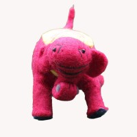 Red Angry Elephant Felt Doll