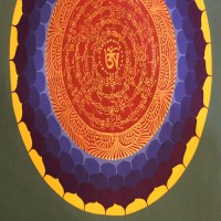 Tibetan Mantra Thangka Painting