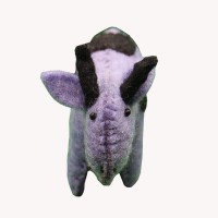 Purple Goat Felt Doll