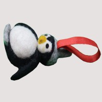 Black Penguin Felt Doll