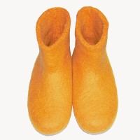 Yellow Half Felt Shoes