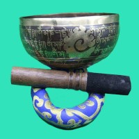 Tibetan Carved Singing Bowl