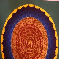 Tibetan Mantra Thangka Painting