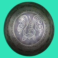Om Carved Tibetan Singing Bowl