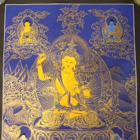 Manjusri Thangka Painting