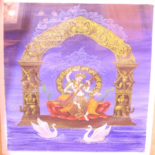 Saraswoti Thangka Painting