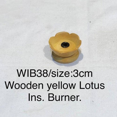 Wooden Yellow Lotus Incense Burner