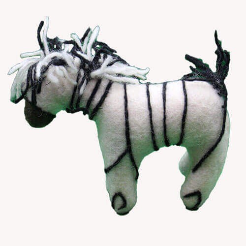 Zebra Felt Doll